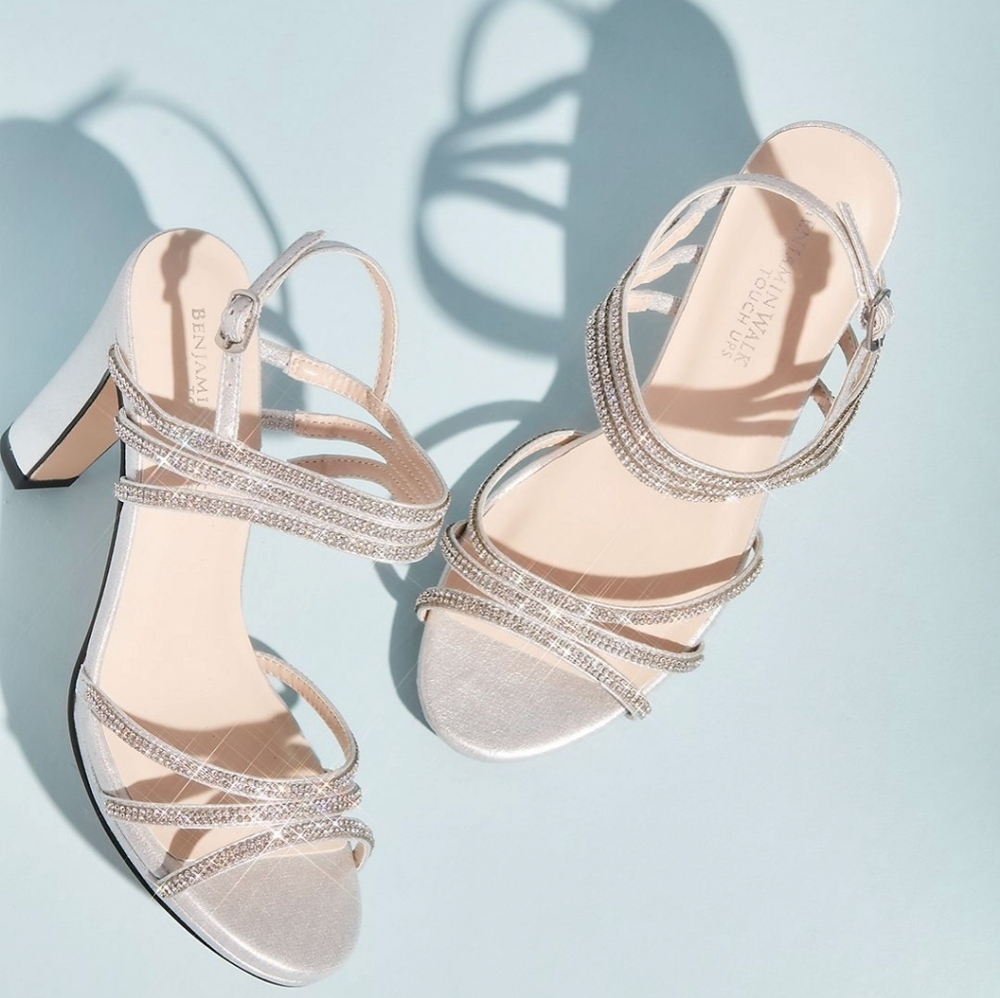 *NEW* Silver Prom/wedding high heels